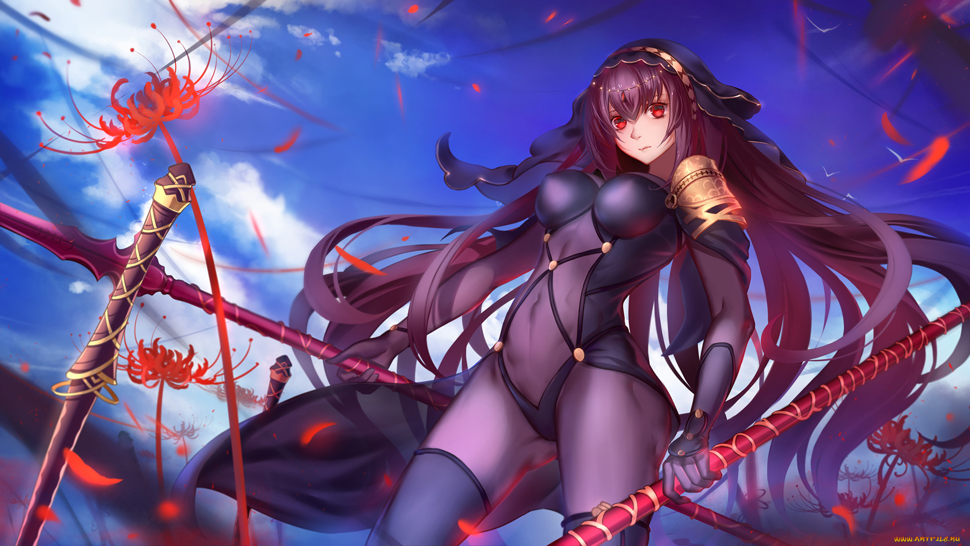, fate, stay night, scathach